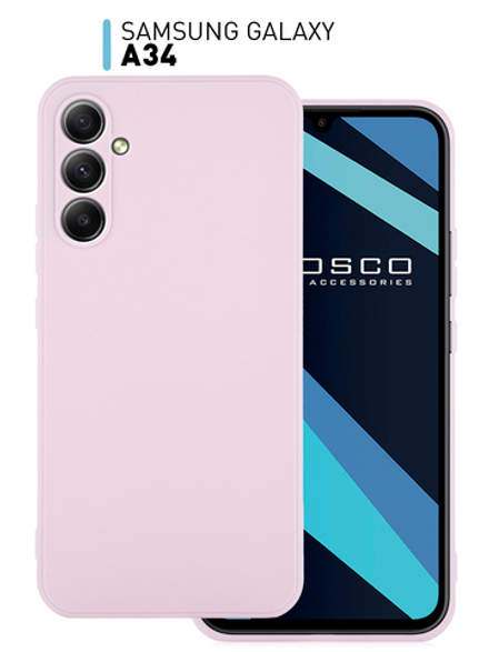 Чехол ROSCO для Samsung Galaxy A34 (арт. SS-A34-COLOURFUL-PURPLE)