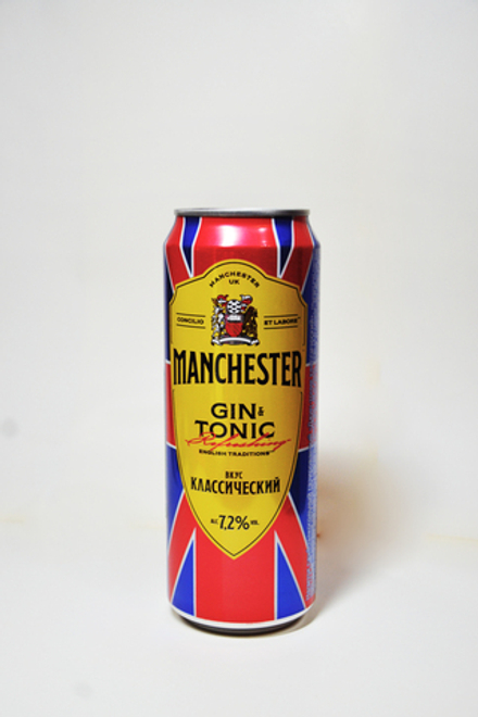 Коктейли "Manchester" Gin-tonic Classic, in can, 0.45 л