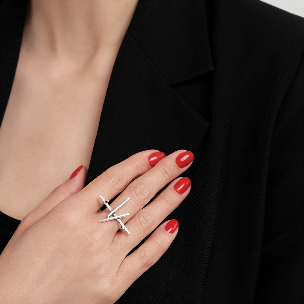 "Эрия" кольцо из коллекции "Линия судьбы" от Jenavi