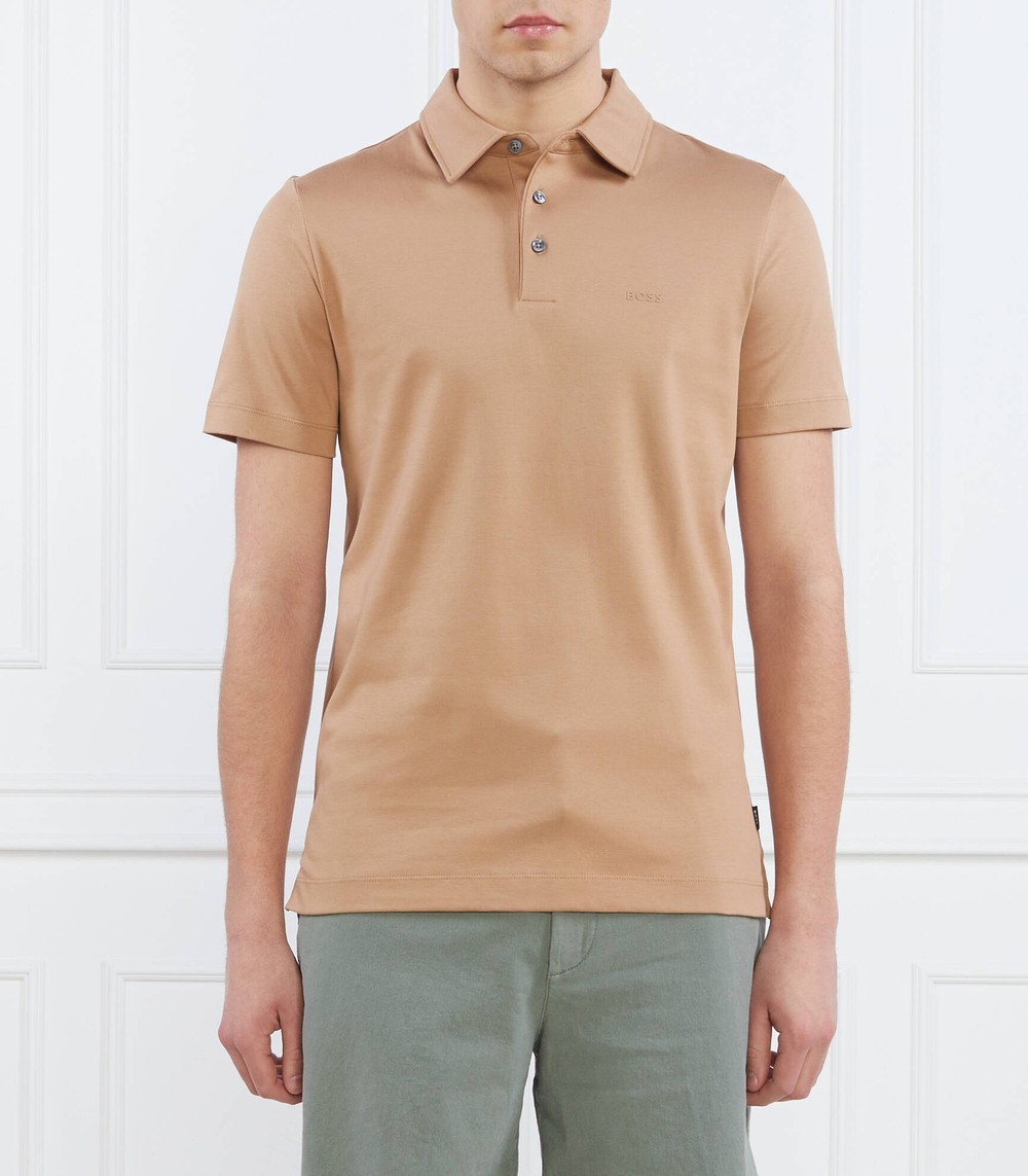Поло Palosh BOSS BLACK - светло-коричневый(50471335)