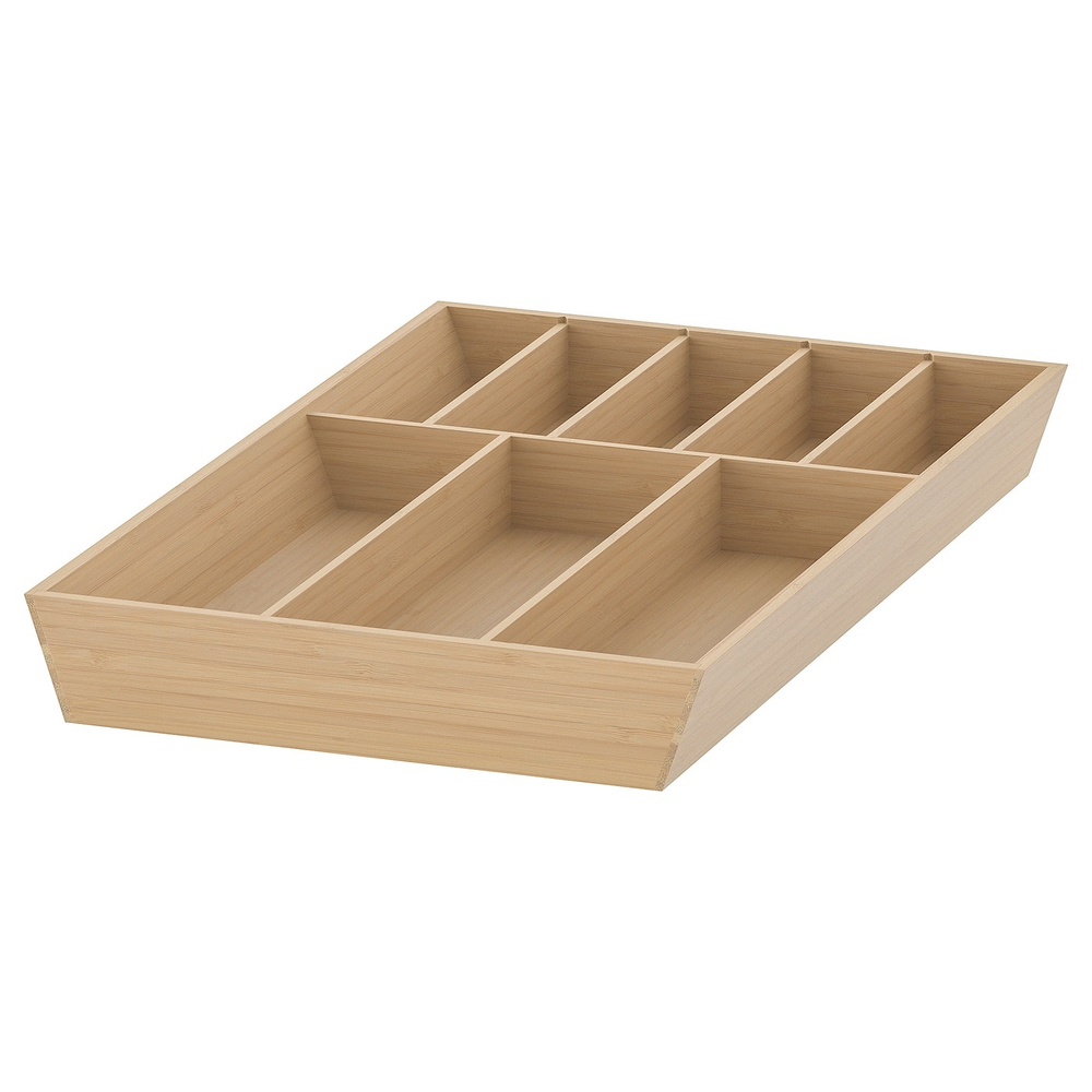 IKEA UPPDATERA  (ИКЕА УППДАТЕРА)  -  Лоток для столовых приборов, светлый бамбук, 32x50 см