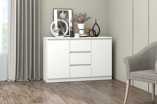 МС "Хилтон". Комод №4 1200 Белый_Текстурный