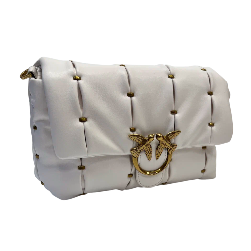 CLASSIC LOVE BAG PUFF PINCHED – white