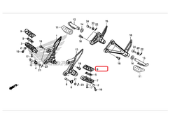 50661-MJE-D00. RUBBER, MAIN STEP