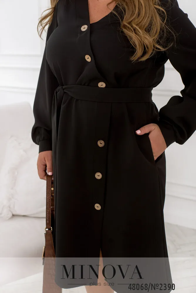 Платье 2390-черный Minova