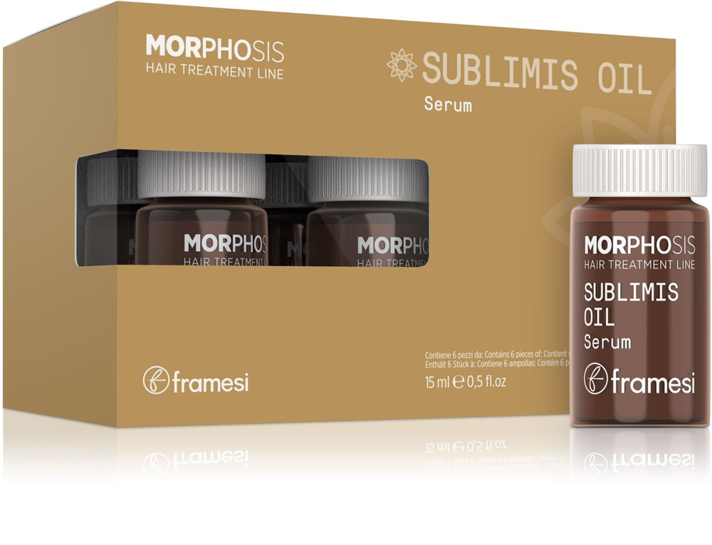 Framesi Morphosis Sublimis Oil - интенсивно увлажняющая сыворотка для волос /   6x15  ml  / GTIN 8059606681450