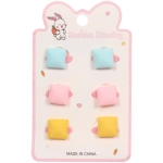 Резинки для волос детские 6шт «БАМБИ БУМ Маттэ», Леденцы, микс 6 цветов, d-2.см/12*7.5см