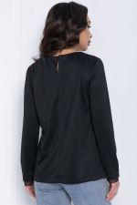 Блуза Палермо (черная) Б12530-25 LT Collection