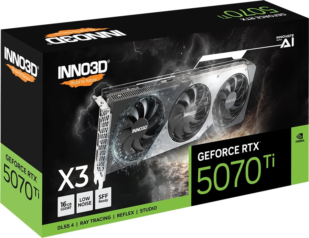 Видеокарта Inno3D RTX5070 TI X3 OC 16 Гб