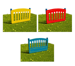 Забор уличный из экопластика Мостик, секция 1000х740 мм