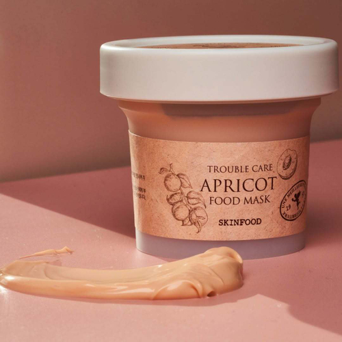 Skinfood Apricot Food Mask маска для лица успокаивающая для проблемной и жирной кожи с абрикосом и каолином