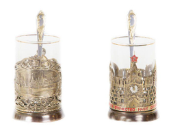 Чайная Пара "Москва+Славься Отечество!"  в шкатулке