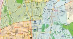 План- схема Алматы 150 см х200 см ( 2025год)