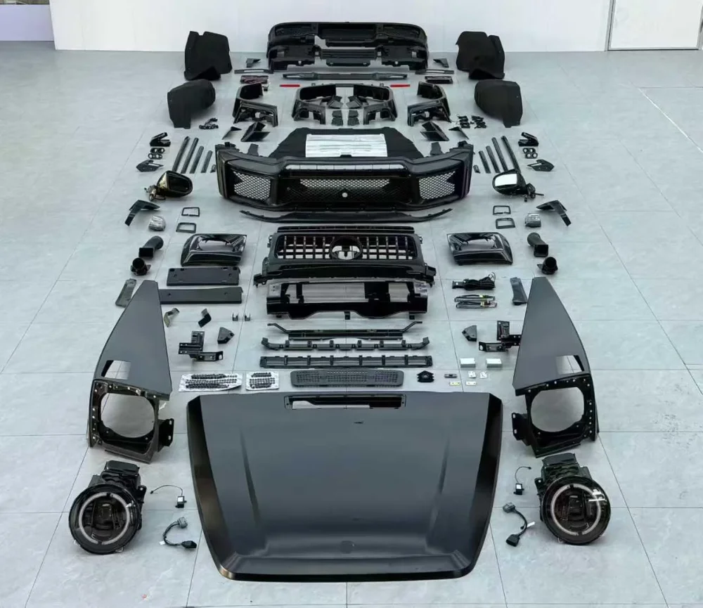 Обвес переделка из Mercedes-Benz W463 2008-2018 в Mercedes-Benz W465 G800 2025 G-class Гелик Обвес