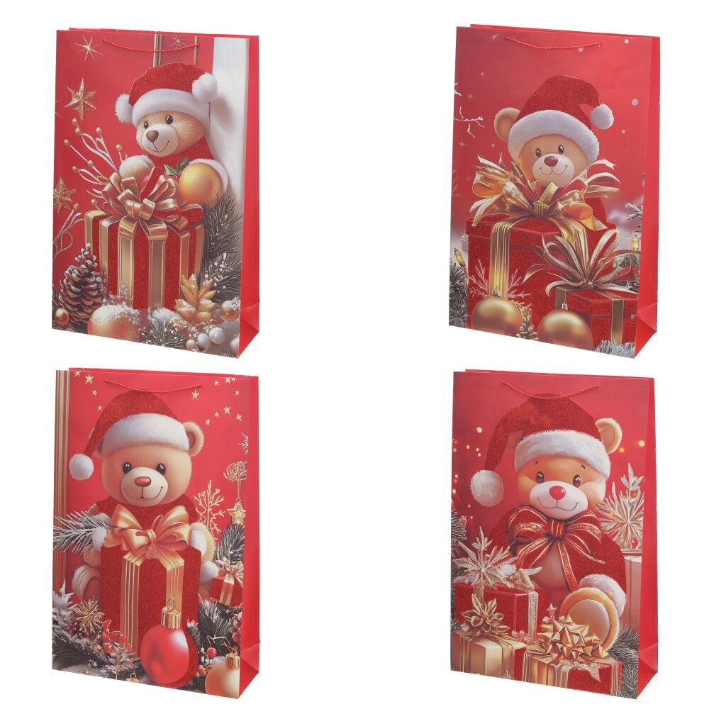 GAEM Пакет подарочный XXL (бумага 210г/м2, блок 12шт), L49 W17 H74 см, 4в.