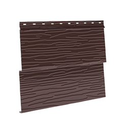 Металлический сайдинг AQUASYSTEM Скандинавская доска узкая двойная, 3 м