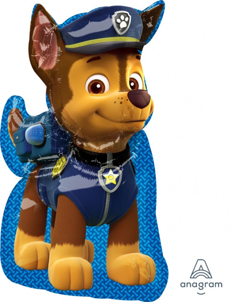 Шар-фигура, фольга, Щенячий патруль Чейз/Paw Patrol (AN), 23/58 см х 31/78 см,