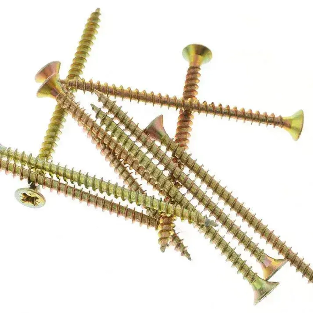 Саморез оцинкованный желтый по дереву 3,5х41 1кг