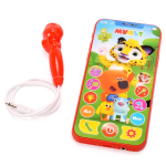 Телефон Мульт с караоке.50 вопросов, фраз, звуков,7 песен из м/ф, караоке-микрофон.B1767631-R (Умка)