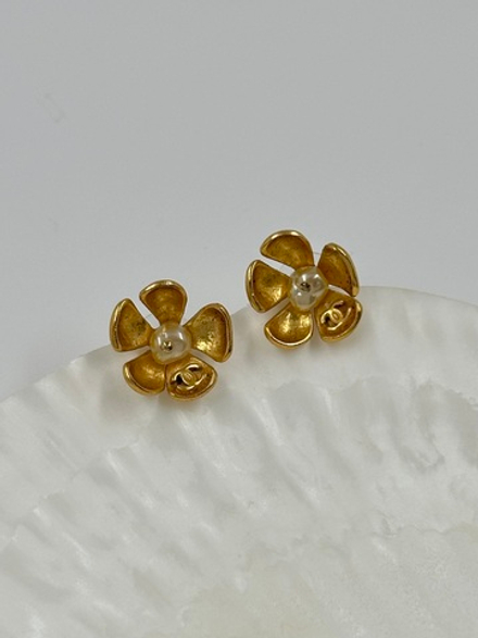 Серьги Цветы Chanel