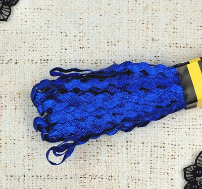 Тесьма Вьюнок люрекс,  5 мм, электрик