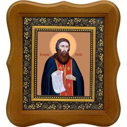 Феодосий Печерский Преподобный. Икона на холсте.