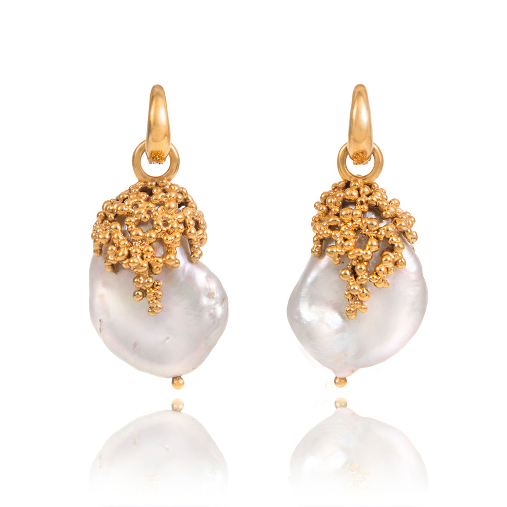 Серьги с Барочными Жемчужинами