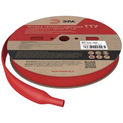 Термоусадочная трубка ЭРА NO-224-306 ТТУ нг-LS 12/6 красная рулон 100 м