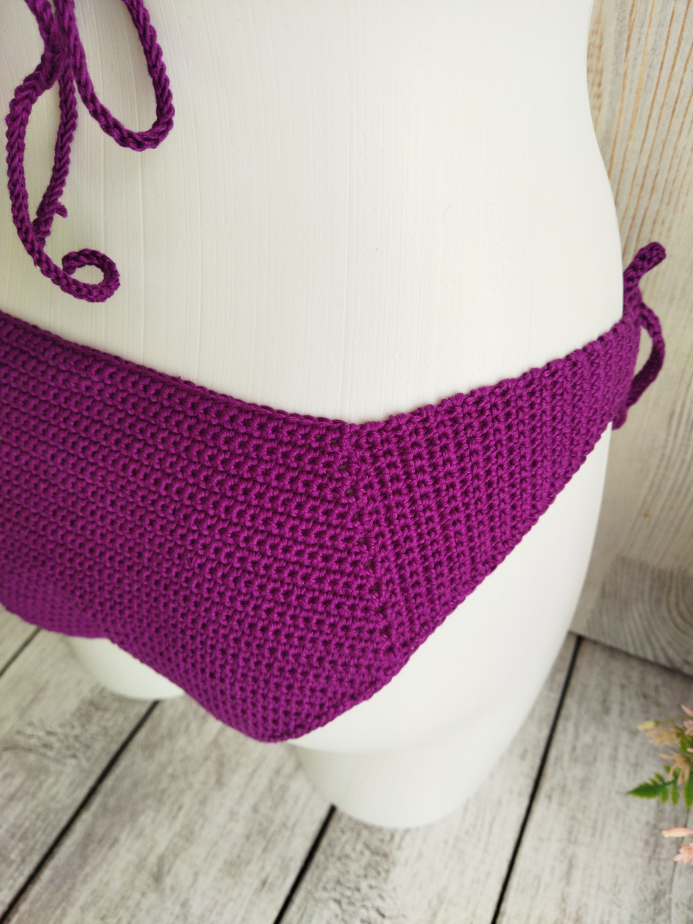 Купальник вязаный