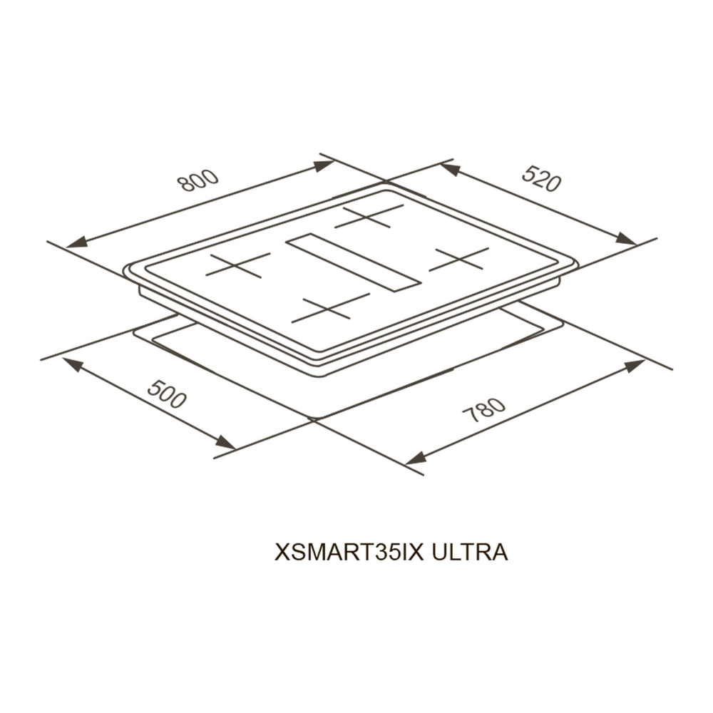 Индукционная варочная панель с вытяжкой Meferi XSMART35IX ULTRA фото 20