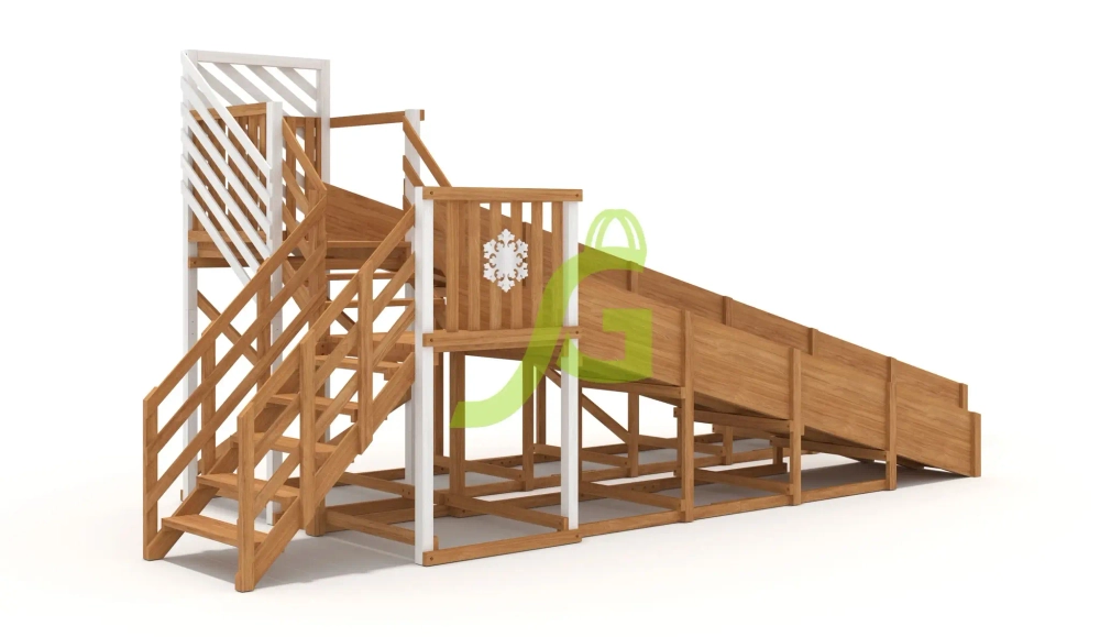 Зимняя горка "IgraGrad Snow Fox", скат 8+5 м мод.3