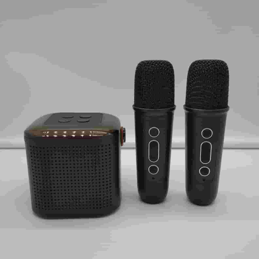 Колонка - Bluetooth Y1 + 2 микрофона (черный)