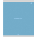 Тетрадь 96л., А5, линия, Alingar "Office line", скрепка, мелованный картон (стандарт), блок офсет, 5 дизайнов в пленке т/у