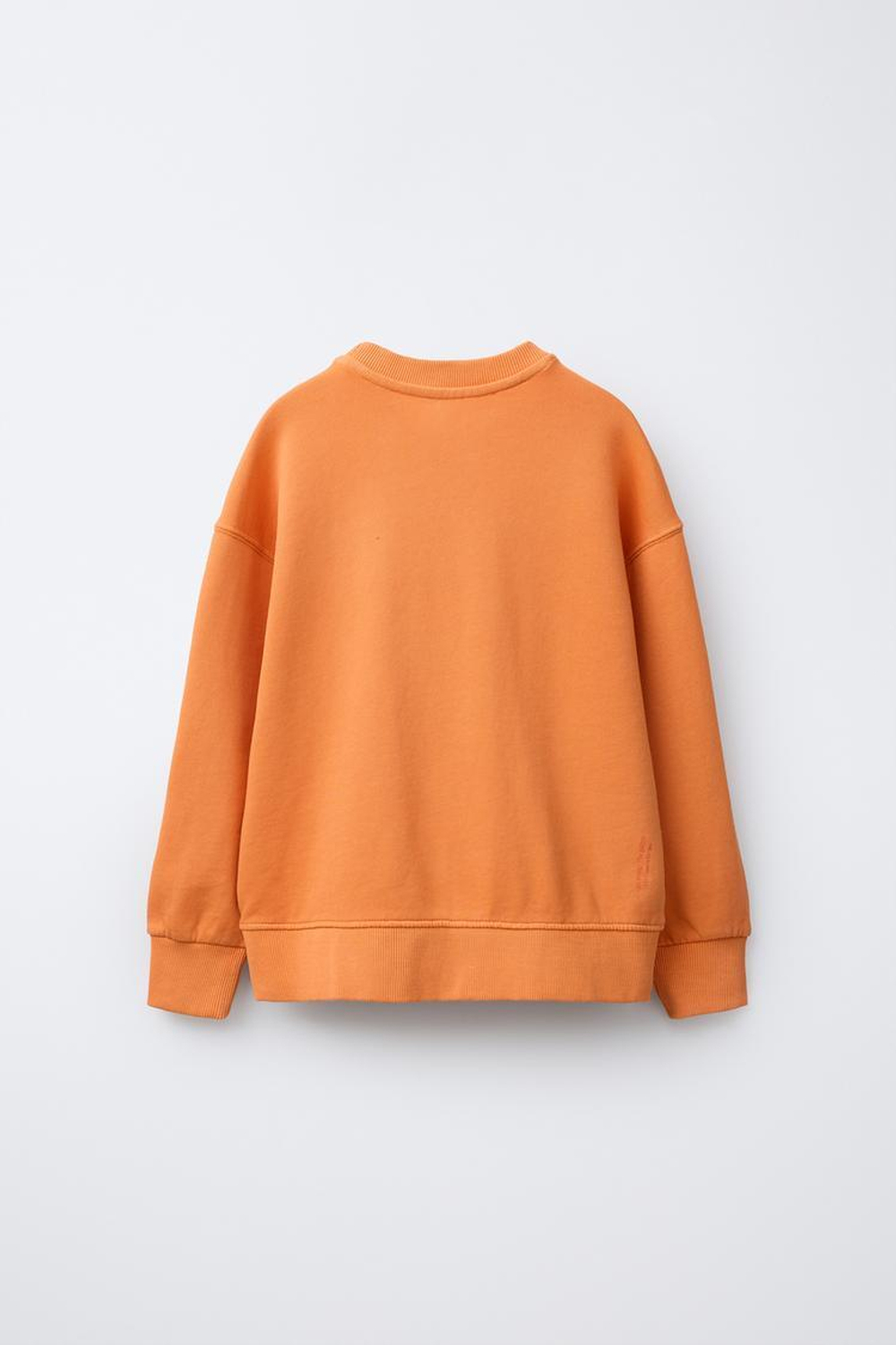 ZARA ТОЛСТОВКА И ШОРТЫ С НАДПИСЬЮ И НАШИВКОЙ, ОРАНЖЕВЫЙ