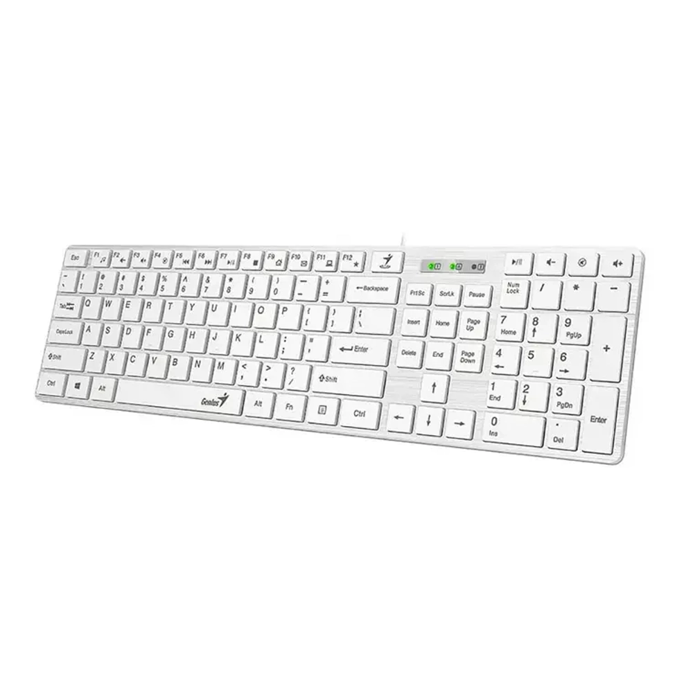 Клавиатура Genius RS2,SlimStar 126,RU,USB,WHITE (31310017410)