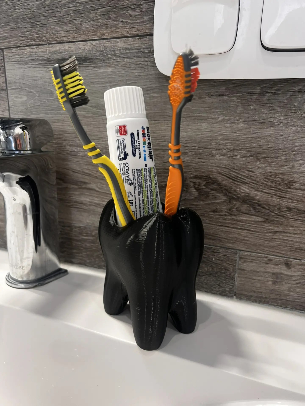 Стакан под зубные щетки "Зуб"/Держатель для зубных щеток "Зуб"