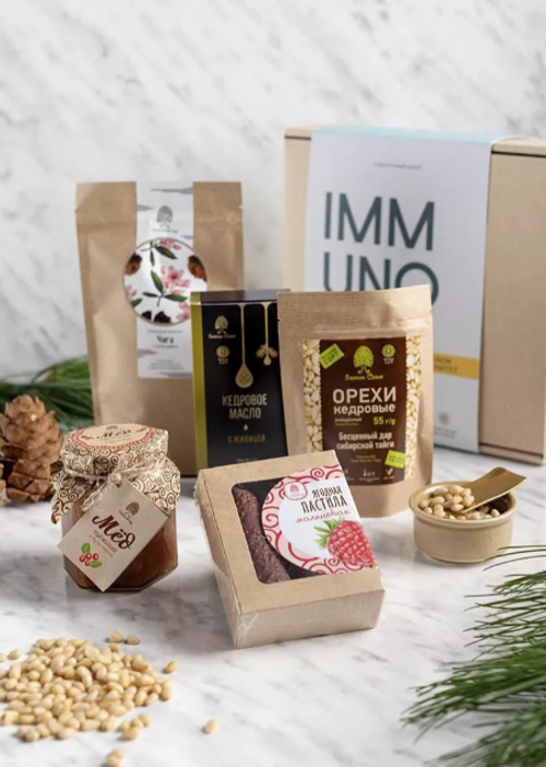 Подарочный набор / Immuno Set / 545 гр / Сибирский кедр