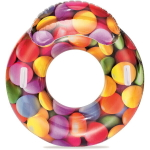 Круг плавательный с ручками Конфеты, 118х117 см, до 90 кг, 43186 Bestway