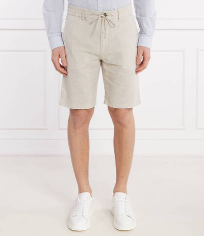 Льняное шорты Chino BOSS ORANGE - бежевый(50513027)
