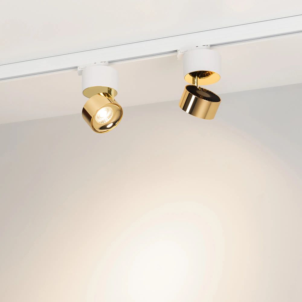 Светильник SP-PLURIO-TRACK-4TR-R77-9W Day4000 (WH-BRS, 36 deg, 230V) (Arlight, IP20 Металл, 3 года) 038100