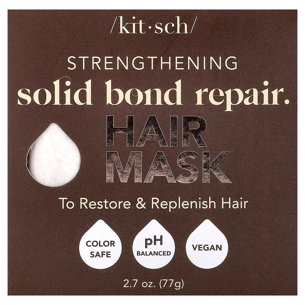 Kitsch, Solid Bond Repair Bar, маска для волос, укрепляющие волосы, цветок бамбука и иланг-иланг, 77 г (2,7 унции)