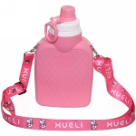 Фляжка силиконовая 700мл «Турист» с карабином