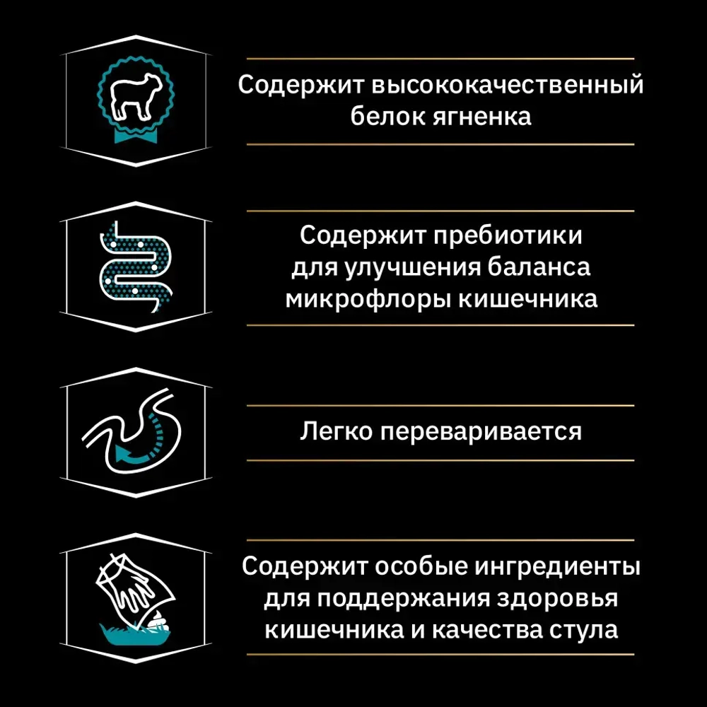 Pro plan opti digest medium сухой корм для щенков средних пород при чувствительном пищеварении с ягненком - 3 кг