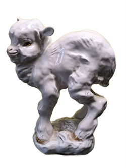 Фарфоровая Статуэтка «Козлёнок Васенька» ЛФЗ, 1950-1970 гг.