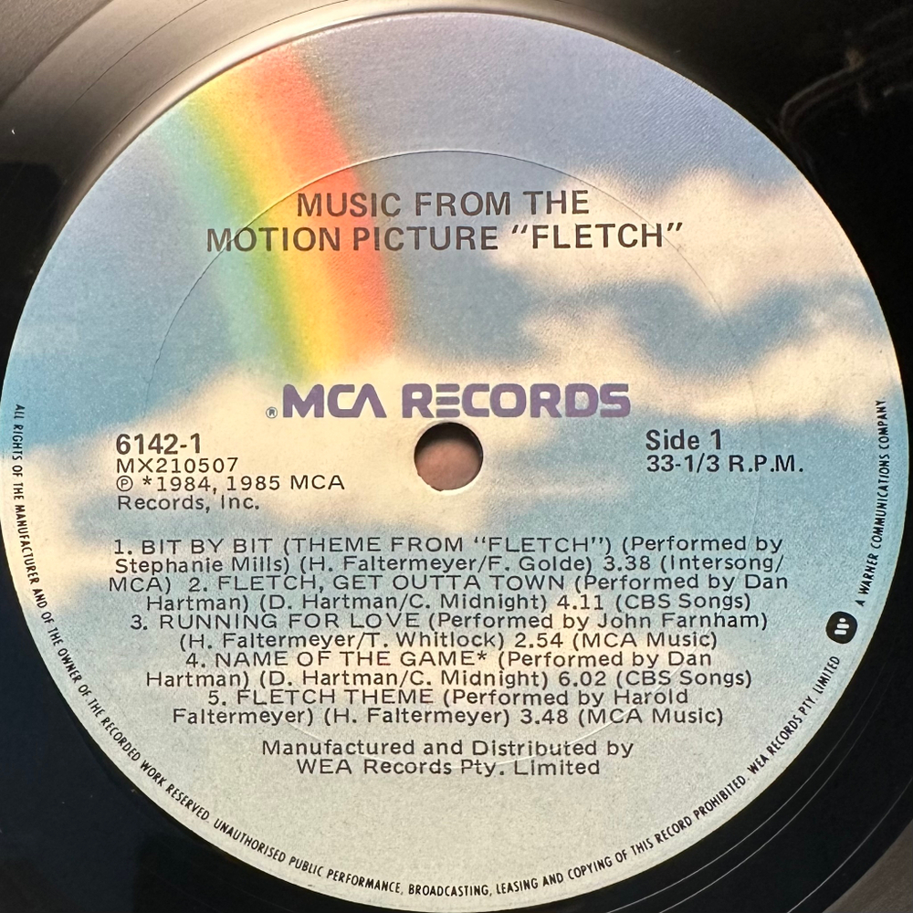 Music From The Motion Picture Soundtrack "Fletch" (Европа 1985г.)
