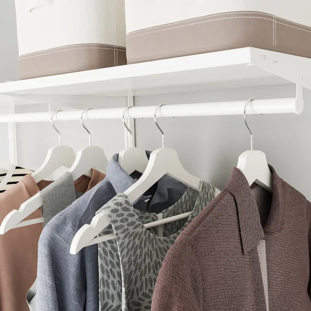 Гардероб - SKYTTA / BOAXEL  IKEA/СКИТТА / БОАКСЕЛЬ ИКЕА, 240х202  см, под беленый дуб