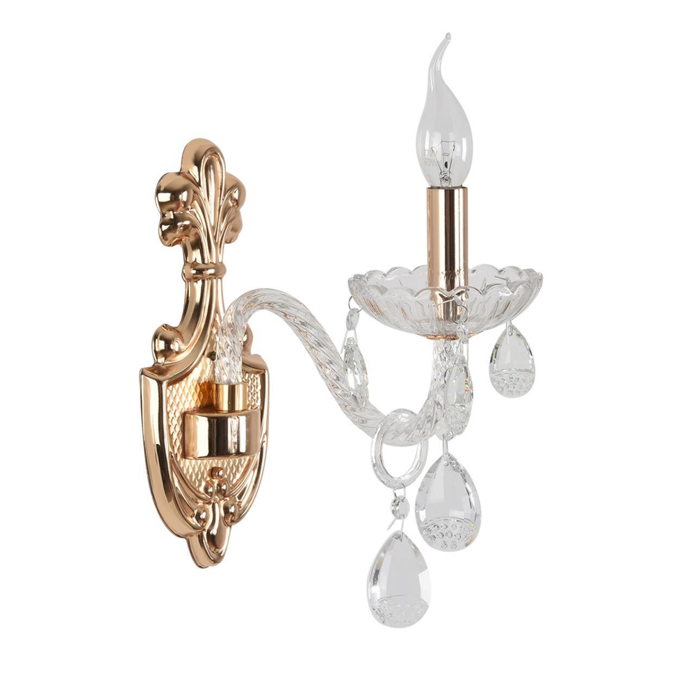 8376/1W CLASSI LN золото/прозрачный, металл/хрусталь Бра E14 40W 220V ALISSA