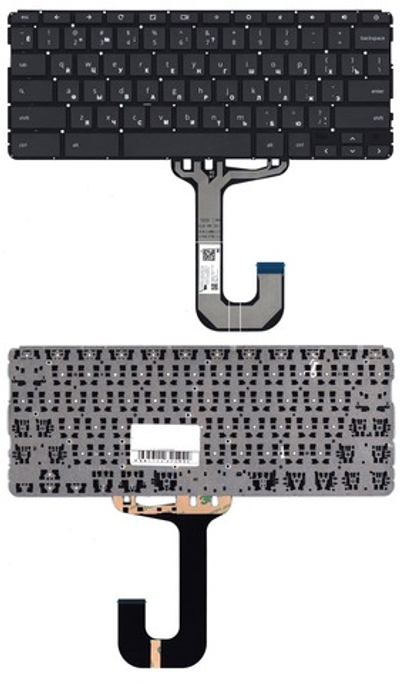 Клавиатура для ноутбука HP Chromebook 11A-NB черная