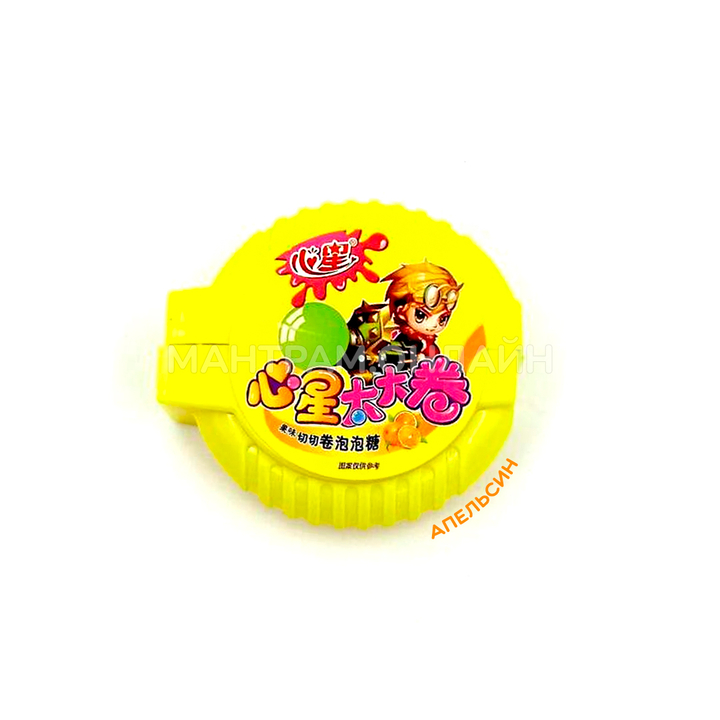 Жевательная резинка Xinxing в форме ленты вкус апельсин 8 г