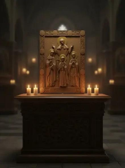 Освященная Икона Веры, Надежды, Любви и матери их Софии